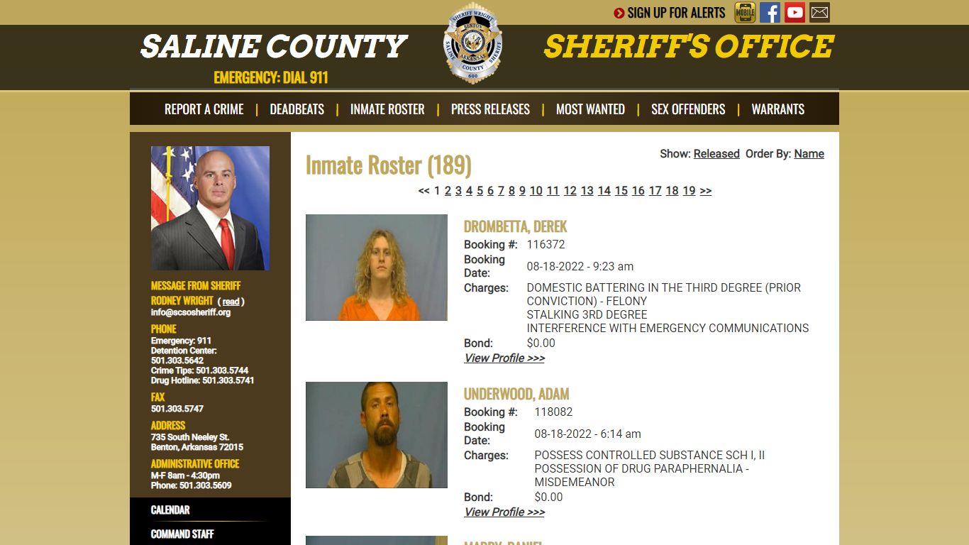 Inmate Roster - Saline County Sheriff's Office